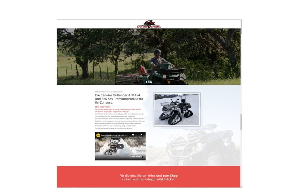 Website Can-Am-Sports.ch